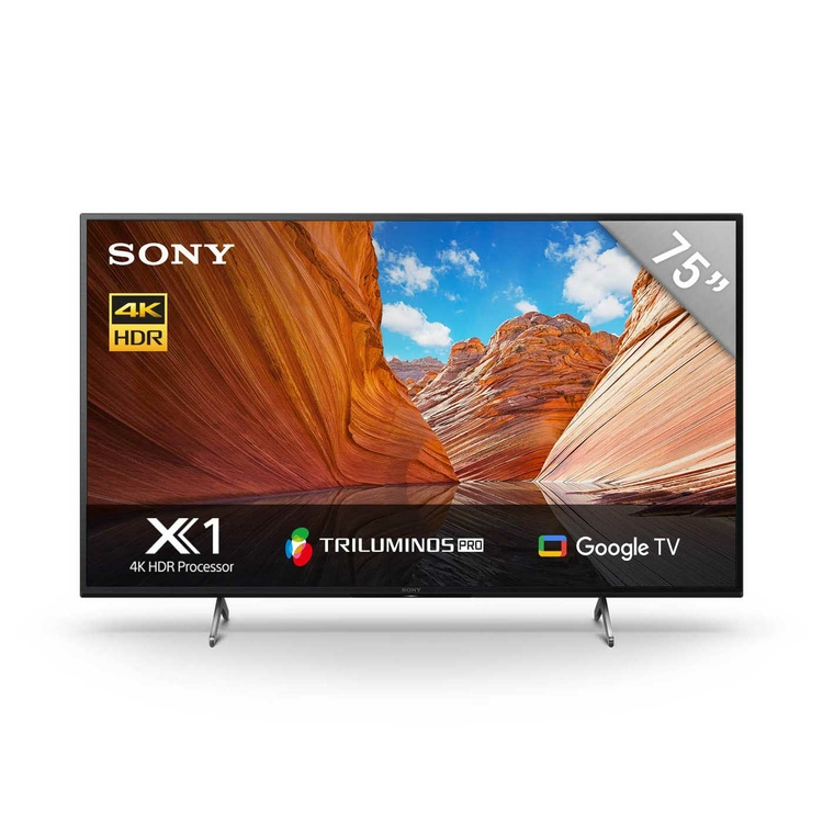 TV SONY 75 Pulgadas 189 cm KD-75X80J 4K-UHD LED Smart TV Google