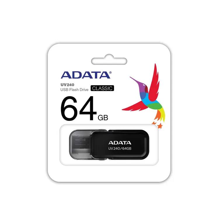 Memoria USB ADATA 64GB UV240 Negro