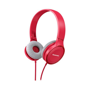 Audífonos de Diadema PANASONIC Alámbricos On Ear Manos Libres RP-HF100ME Rojo