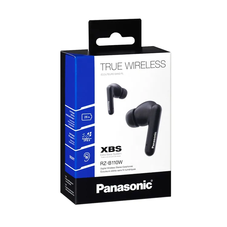 Audífonos PANASONIC Inalámbricos Bluetooth In Ear TWS RZ-B110WDE-K Negro