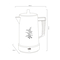Cafetera KALLEY 6 tazas K-CMP1502 Blanco Cafetera KALLEY 6 tazas K-CMP1502 Blanco