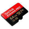 Memoria Micro SD SANDISK 64 GB Extreme PRO 4K + Adaptador - 