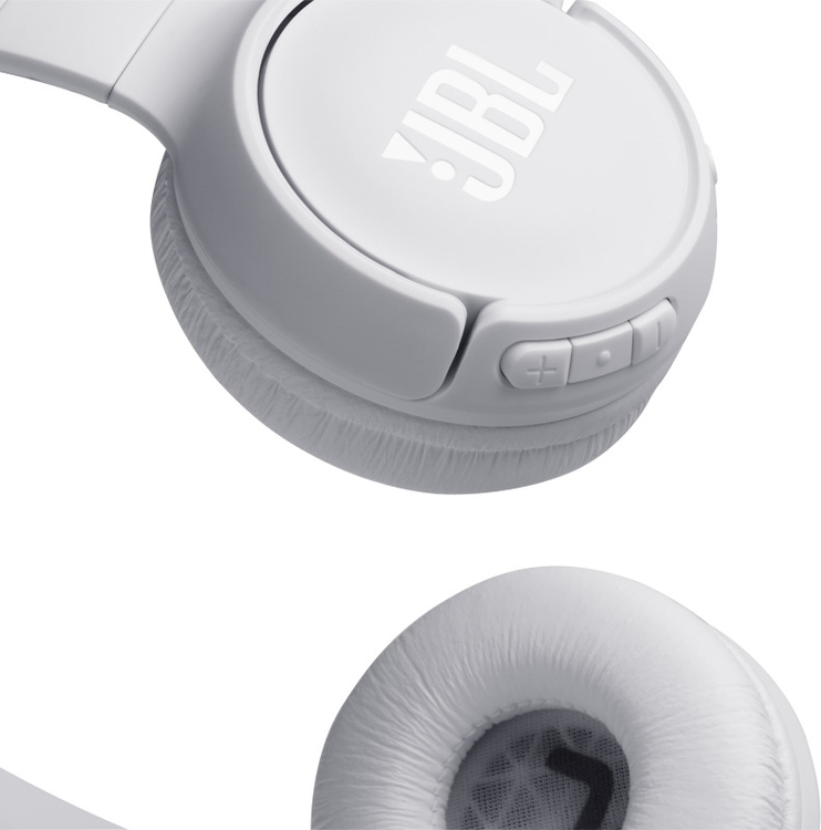 Audífonos JBL Inalámbricos Bluetooth OnEar T500BT Blanco