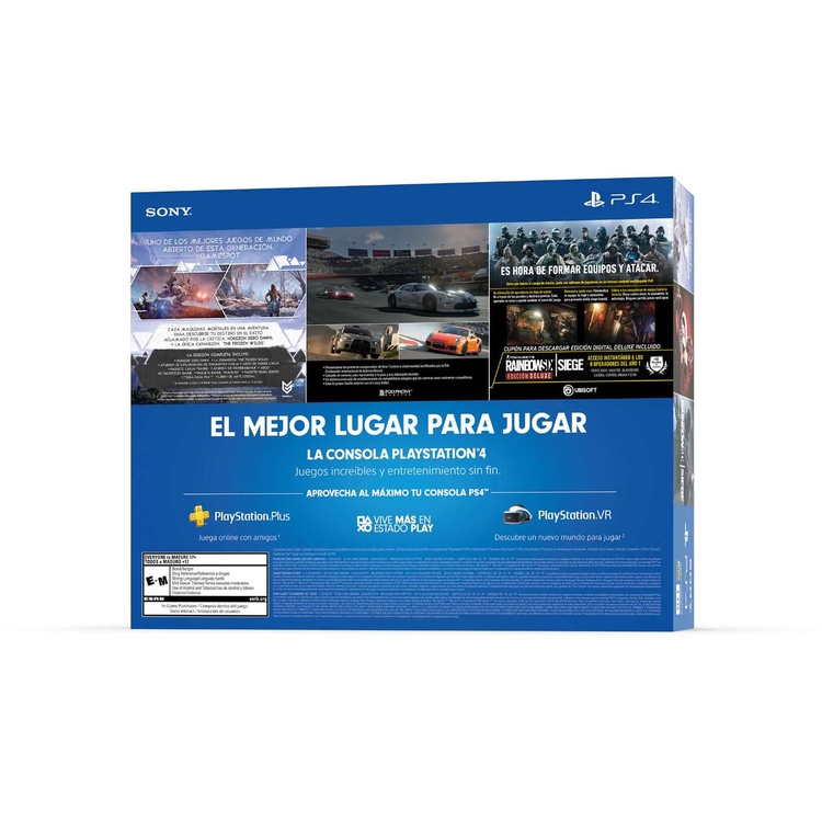 Consola PS4 Megapack 1 Tera + 1 Control + 3 Juegos + Suscripción de 3 Meses a PlayStation Plus