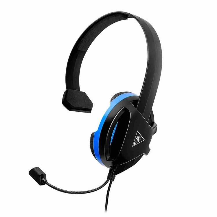 Audífonos de Diadema TURTLE BEACH Alámbricos On Ear Recon Chat PS4 Negro/ Azul