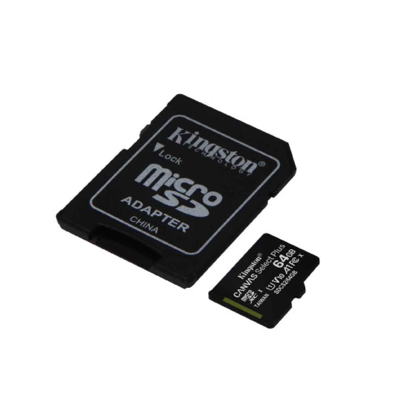 Memoria MicroSD KINGSTON 64GB + Adaptador Cl10