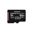 Memoria MicroSD KINGSTON 64GB + Adaptador Cl10 - 