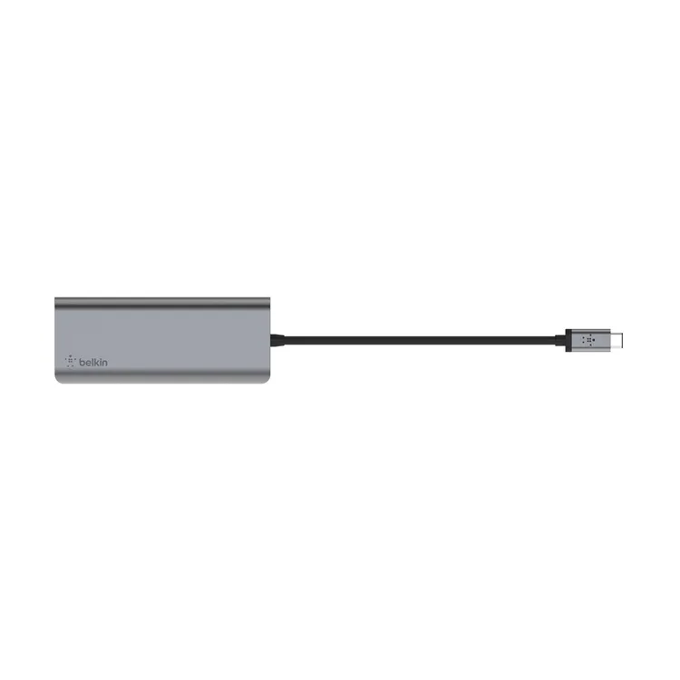 Adaptador Multipuerto BELKIN 6 en 1 USB-C a Ethernet|2 USB|HDMI|USB-C|Lector de Tarjetas
