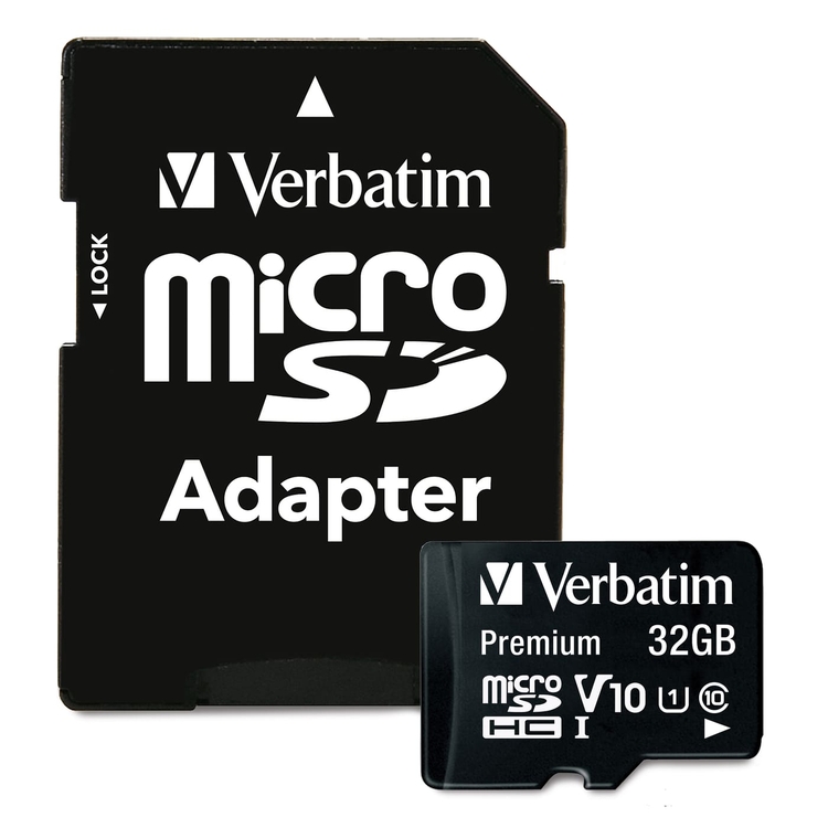 Memoria Micro SD VERBATIM + Adaptador 32GB Class10