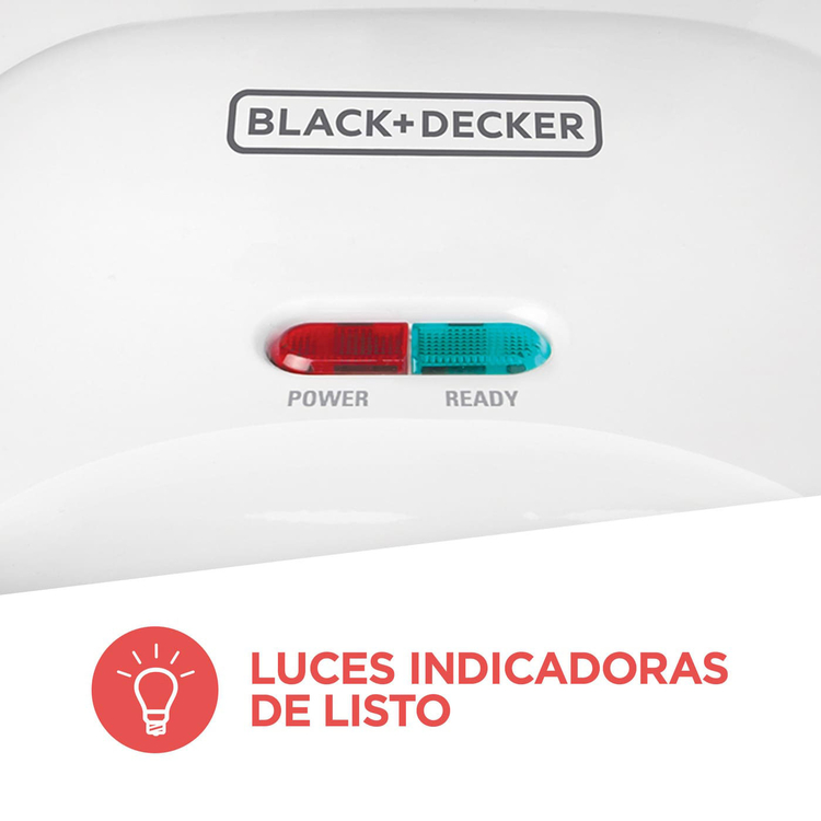 Sanduchera BLACK + DECKER SM1000W Blanco
