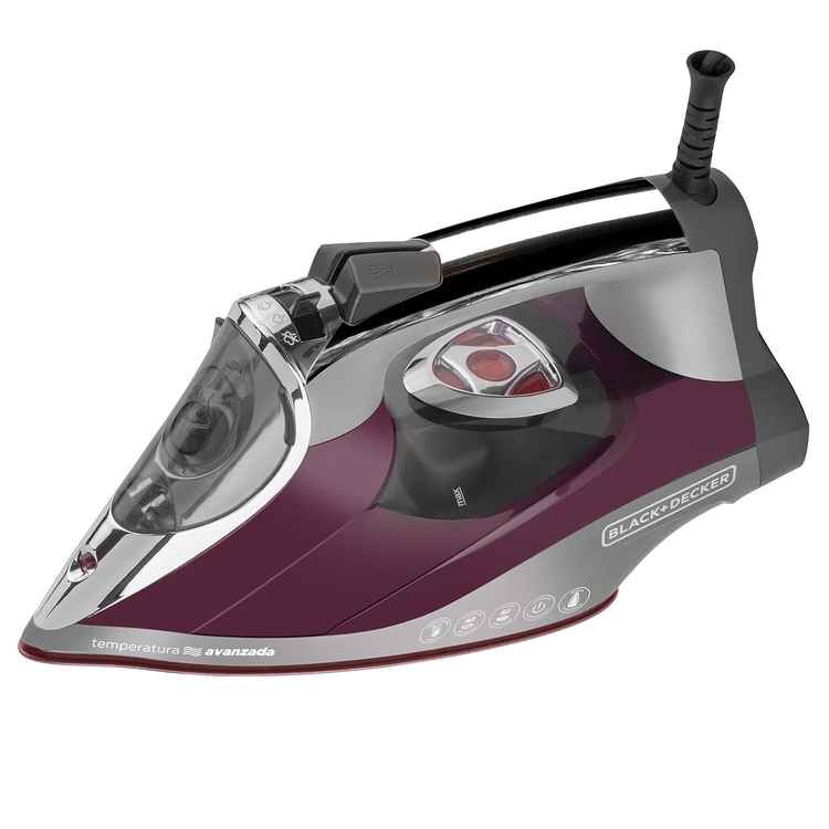 Plancha de Ropa BLACK+DECKER Temeperatura avanzada D3501 Vinotinto Plancha de Ropa BLACK+DECKER Temeperatura avanzada D3501 Vinotinto