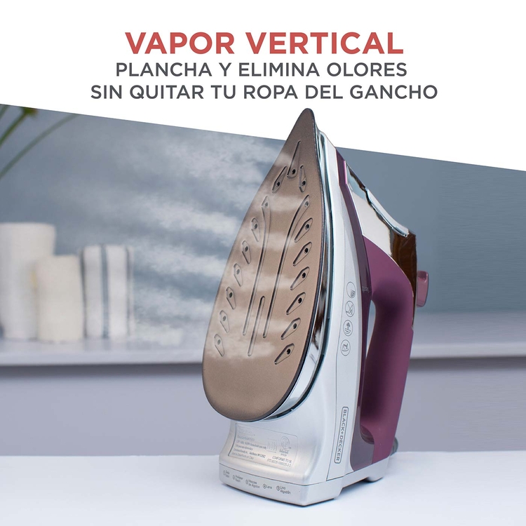 Plancha de Ropa BLACK+DECKER Temeperatura avanzada D3501 Vinotinto Plancha de Ropa BLACK+DECKER Temeperatura avanzada D3501 Vinotinto