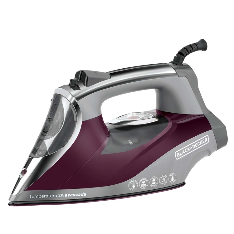 Plancha de Ropa BLACK+DECKER Temeperatura avanzada D3501 Vinotinto Plancha de Ropa BLACK+DECKER Temeperatura avanzada D3501 Vinotinto