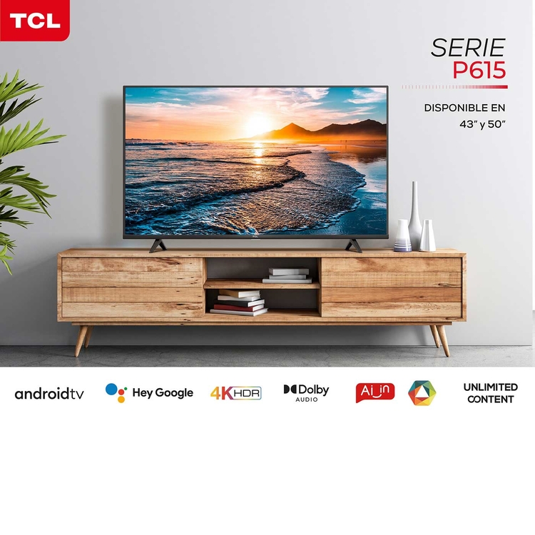 TV TCL 50" 50P615 4KUHD