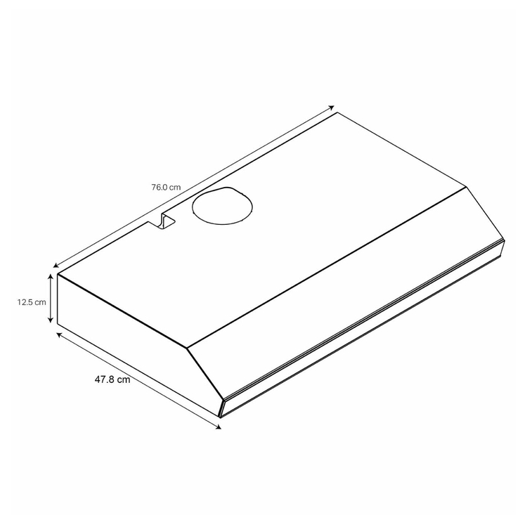 Campana Extractora WHIRLPOOL 76Cms Tipo Pared WH7610S Gris Campana Extractora WHIRLPOOL 76Cms Tipo Pared WH7610S Gris