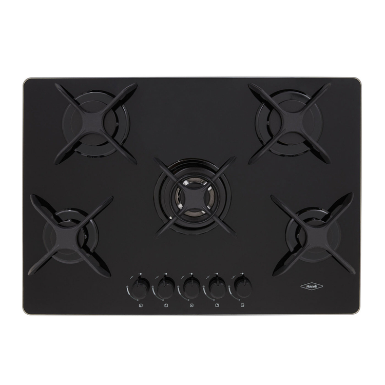 Estufa de empotrar HACEB 76cms 5 Puestos Gas Natural APL CG 76 Negro Estufa de empotrar HACEB 76cms 5 Puestos Gas Natural APL CG 76 Negro