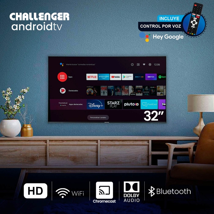TV CHALLENGER 32" 32LO68BT HD