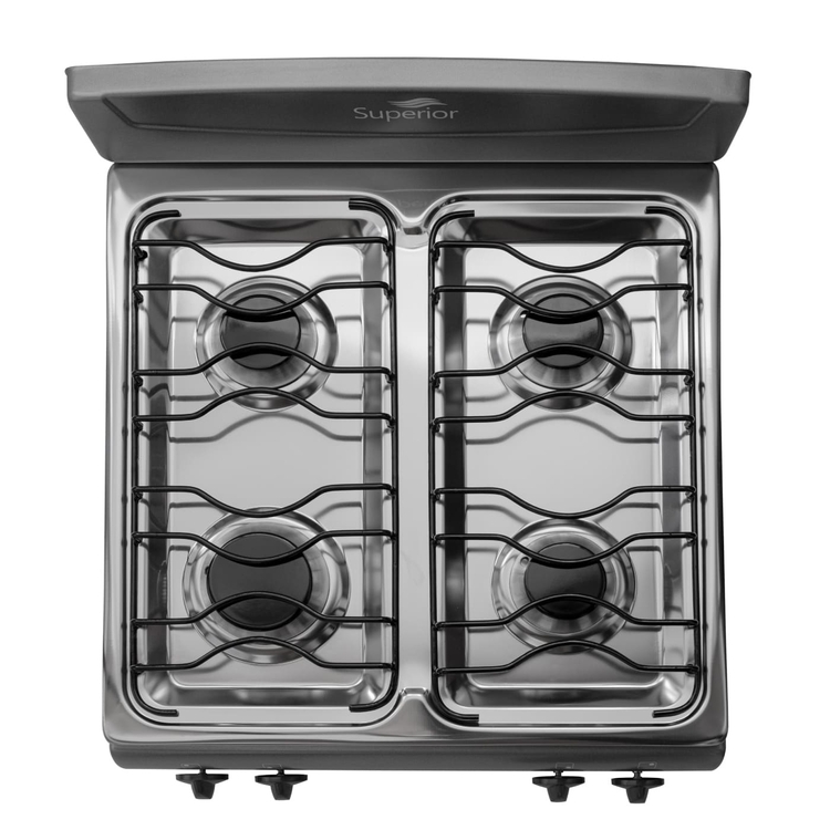 Estufa de Mesa SUPERIOR 4 Puestos Gas Propano 7053 Gris Estufa de Mesa SUPERIOR 4 Puestos Gas Propano 7053 Gris