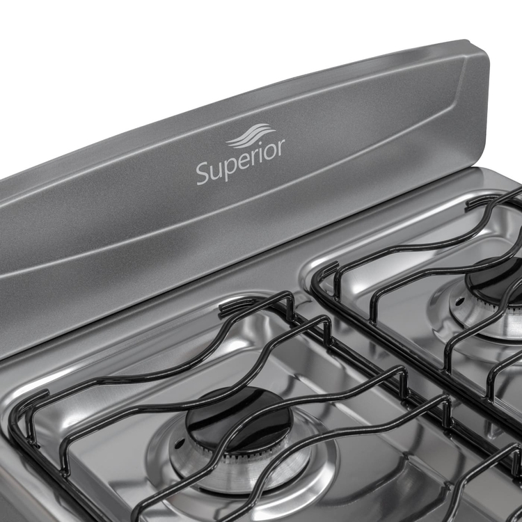 Estufa de Mesa SUPERIOR 4 Puestos Gas Propano 7053 Gris Estufa de Mesa SUPERIOR 4 Puestos Gas Propano 7053 Gris