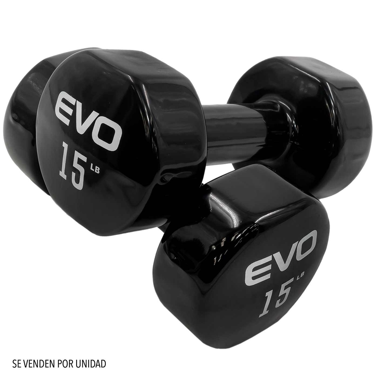 Mancuerna de vinilo EVOLUTION 15 lb Mancuerna de vinilo EVOLUTION 15 lb