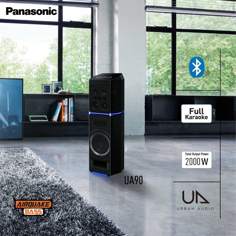 Minicomponente PANASONIC UA90 2000 Watts Negro Torre de Sonido Minicomponente PANASONIC UA90 2000 Watts Negro Torre de Sonido