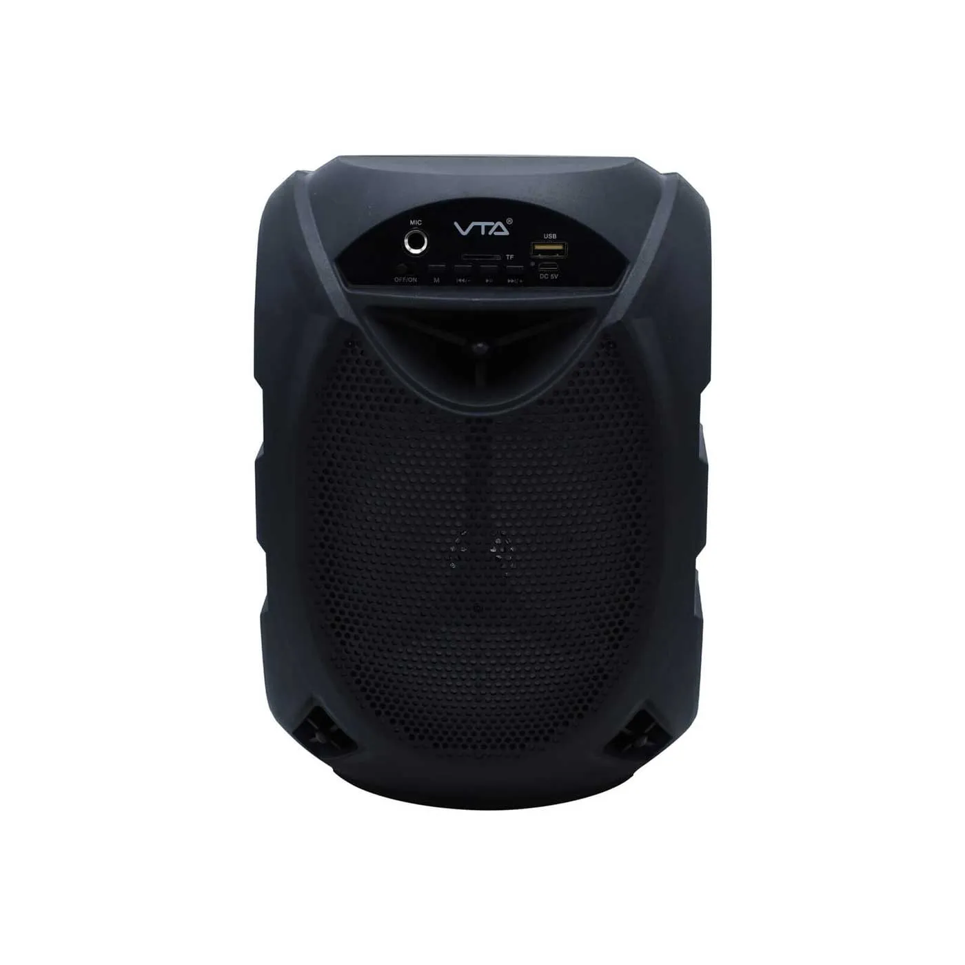 Parlante VTA Recargable Bluetooth Radio FM/Puerto USB/Micro SD/ Función Karaoke 15W Negro