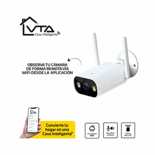 Cámara de Seguridad Fija VTA WiFi de Exterior Vision a color Dia|Noche 1080P FHD