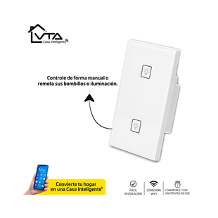 Interruptor de Luz Doble vía VTA Wifi