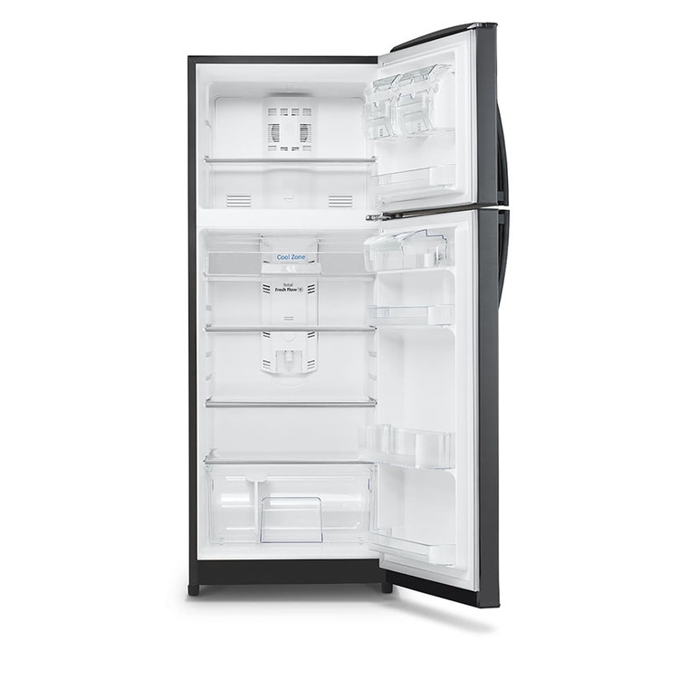 Nevera MABE No Frost Congelador Superior 361 Litros RMP365FYCT Platinum