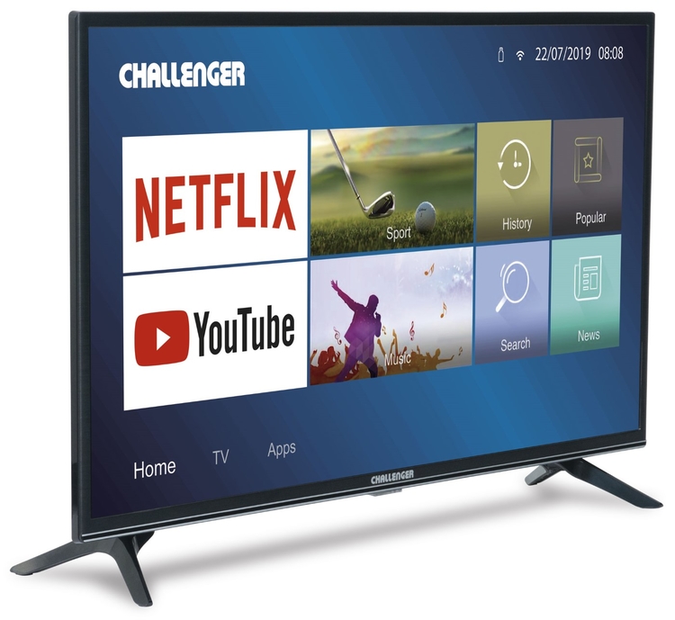 Televisor Challenger 40T22 Smart Tv 40 Pulgadas +