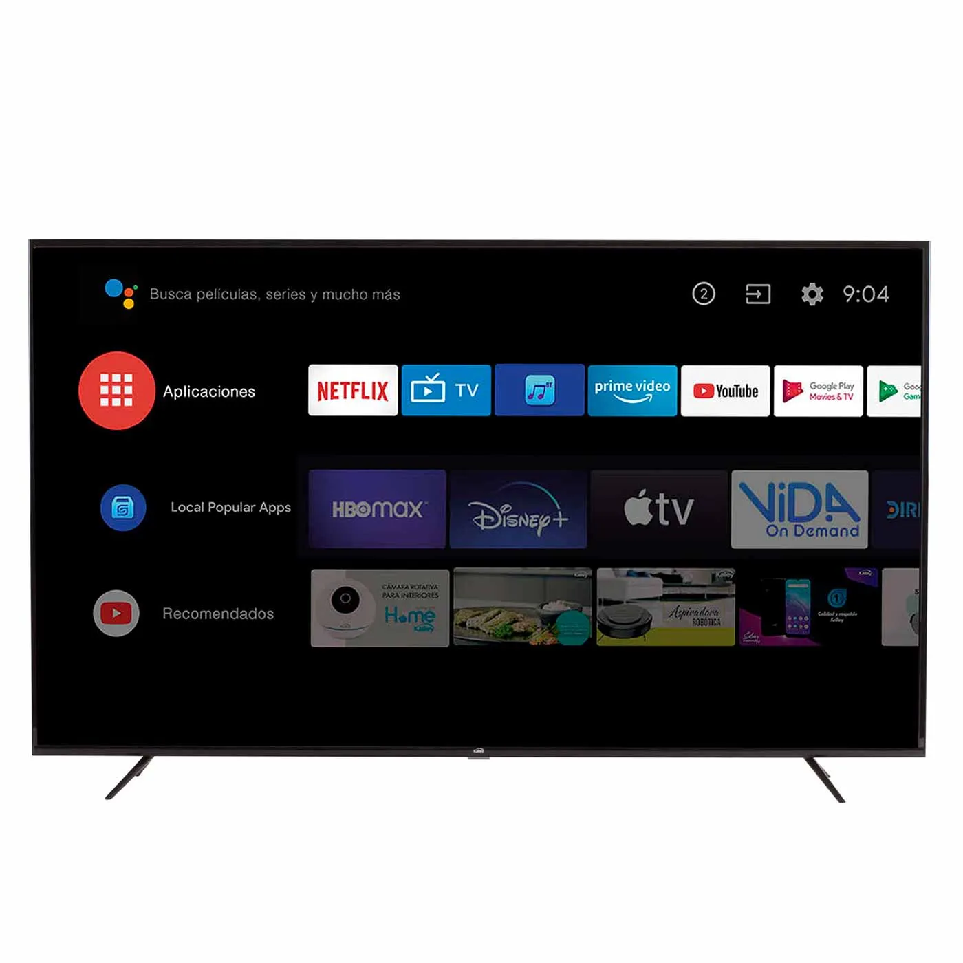 TV KALLEY 58" Pulgadas 147 cm K-ATV58UHD 4K-UHD LED Smart TV Android