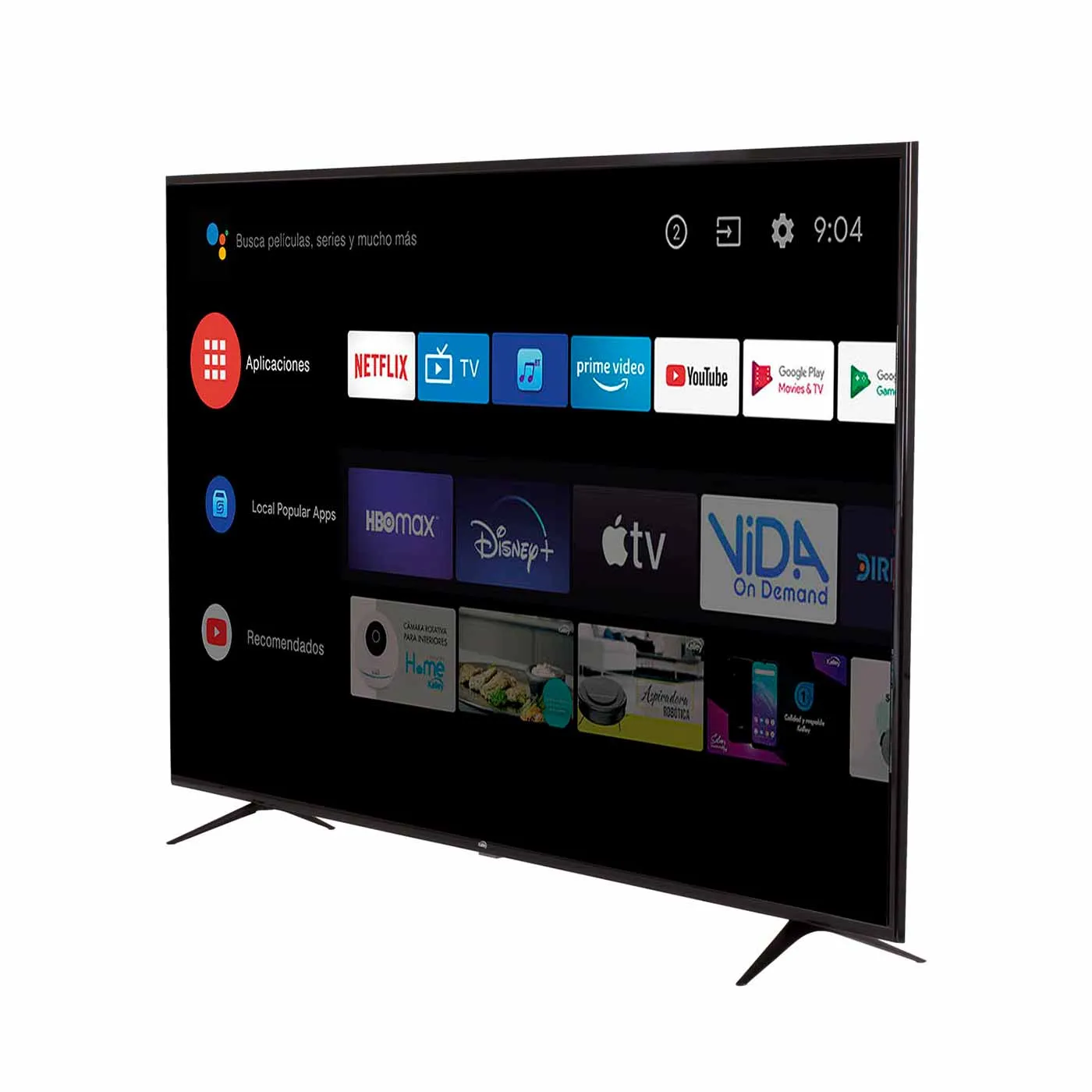TV KALLEY 58" Pulgadas 147 cm K-ATV58UHD 4K-UHD LED Smart TV Android