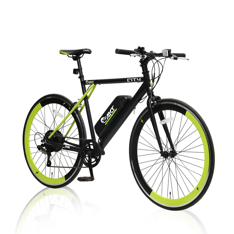 Bicicleta Eléctrica AKT ELECTRIC City Fixed D350W VIN Verde