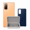 Celular SAMSUNG Galaxy S20 FE 128GB Naranja + UV STERILIZER + Silicone Cover Azul - 