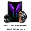 Celular SAMSUNG Galaxy Z FOLD 2 Negro + Galaxy WATCH 3 41 mm Negro + Galaxy BUDS LIVE Negro - 