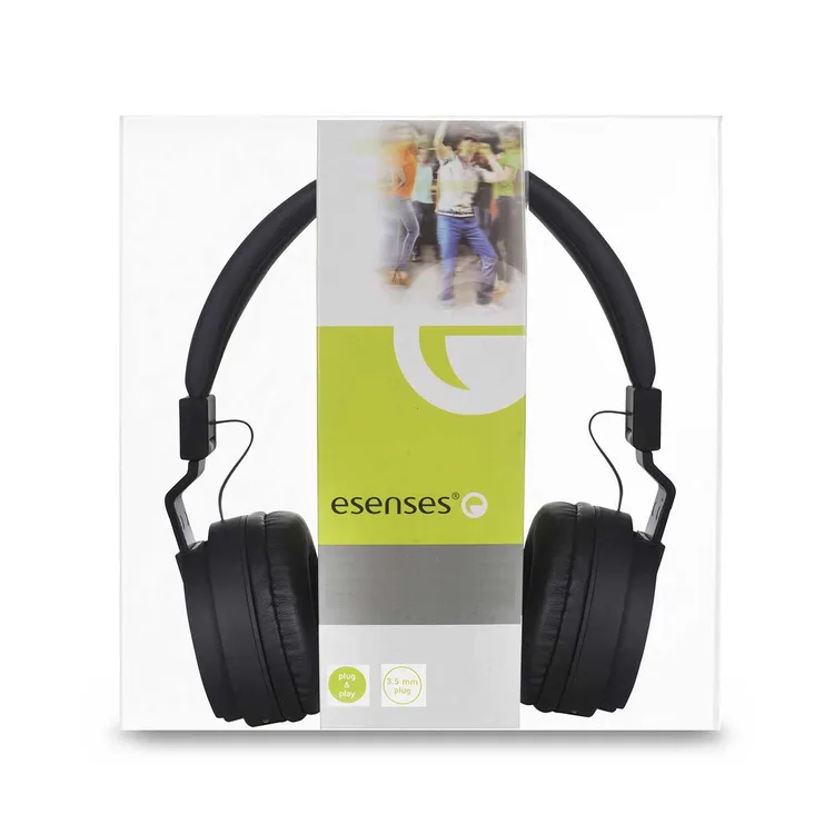 Audífonos de Diadema ESENSES Alámbricos On Ear HP-201 Negro