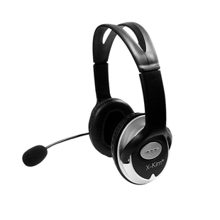 Audífonos de Diadema X-KIM Alámbricos On Ear HF-868U USB Negro
