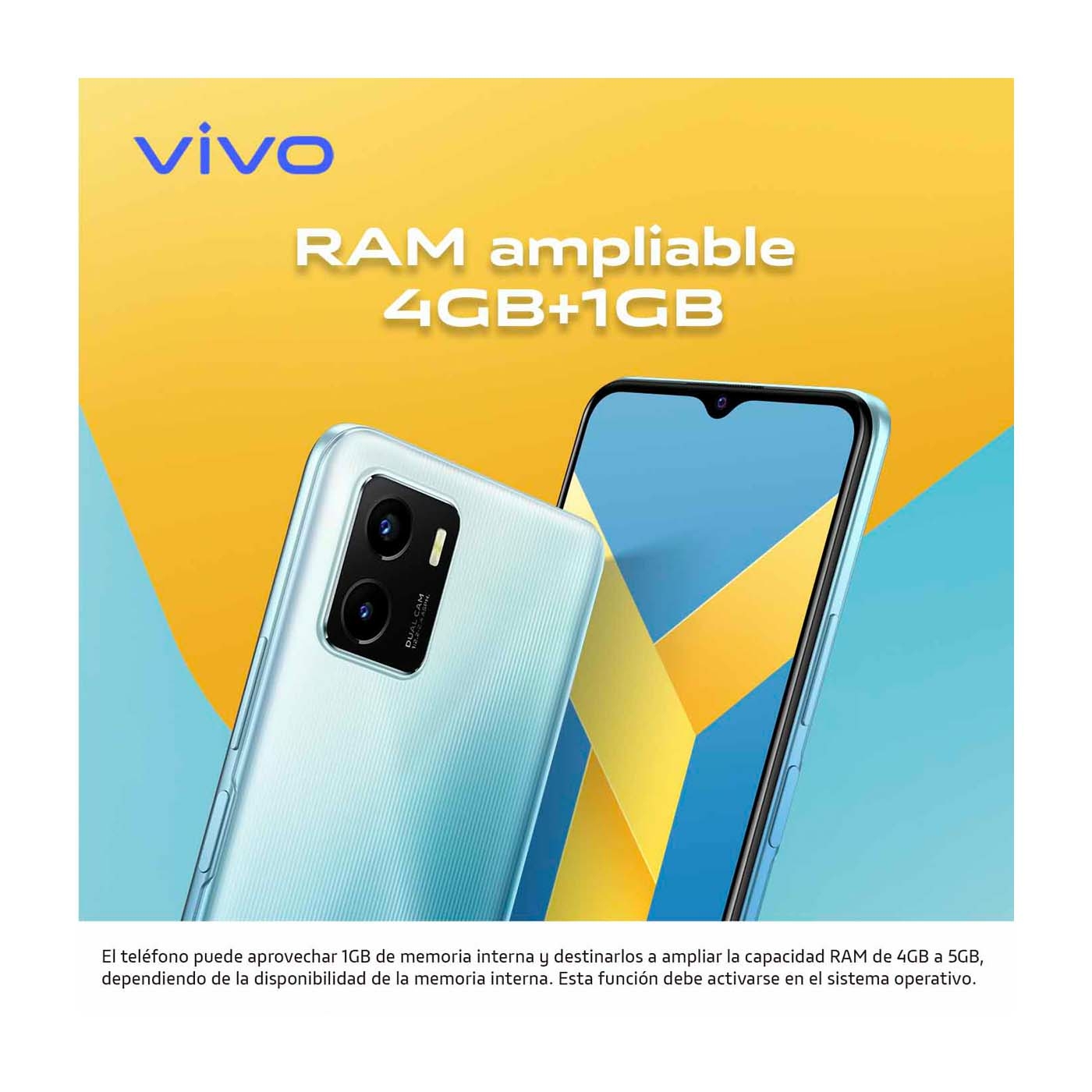 Celular VIVO Y15S 64GB Azul