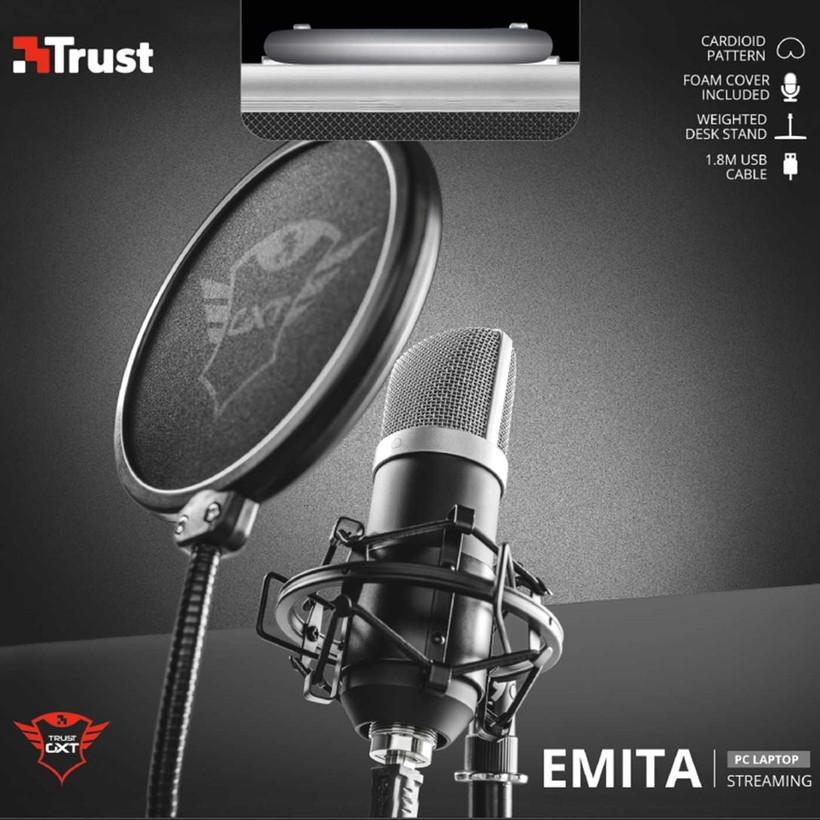 Puntostore Micrófono Usb Profesional Trust Gxt 252 Emita 