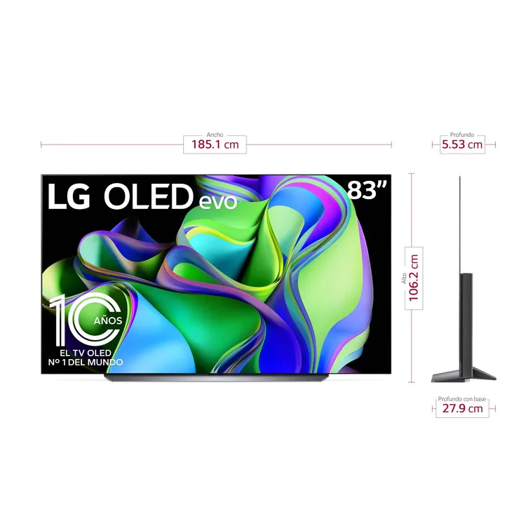 TV LG 83" Pulgadas 211 Cm OLED83C3PSA 4K-UHD OLED Smart TV