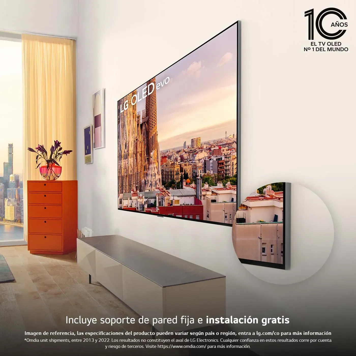 TV LG 65" Pulgadas 164 Cm OLED65G3PSA 4K-UHD OLED Smart TV