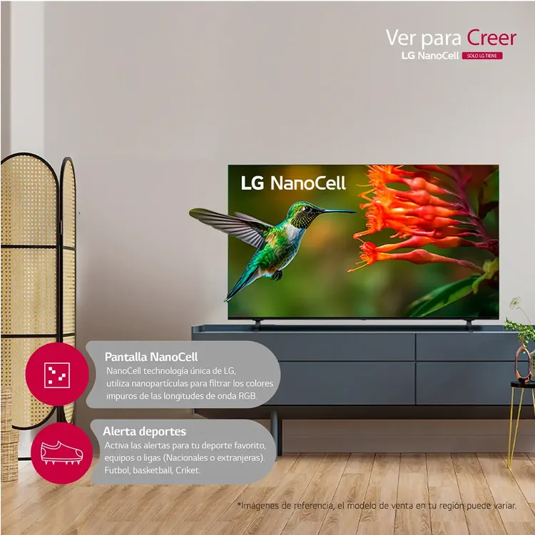TV LG 55" Pulgadas 139 Cm 55NANO77SRA 4K-UHD NanoCell Smart TV