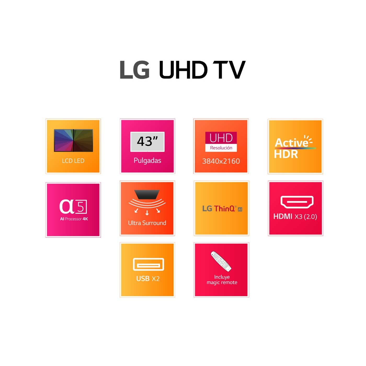 TV LG 43" 43UP7750 LED 4KUHD