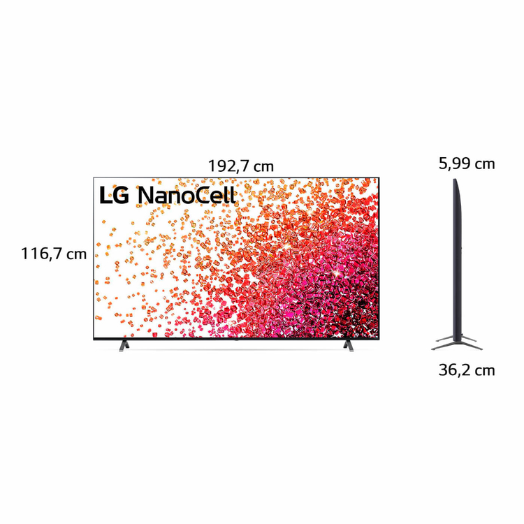 TV LG 86" Pulgadas 217 cm 86NANO75 4K-UHD NanoCell Smart TV