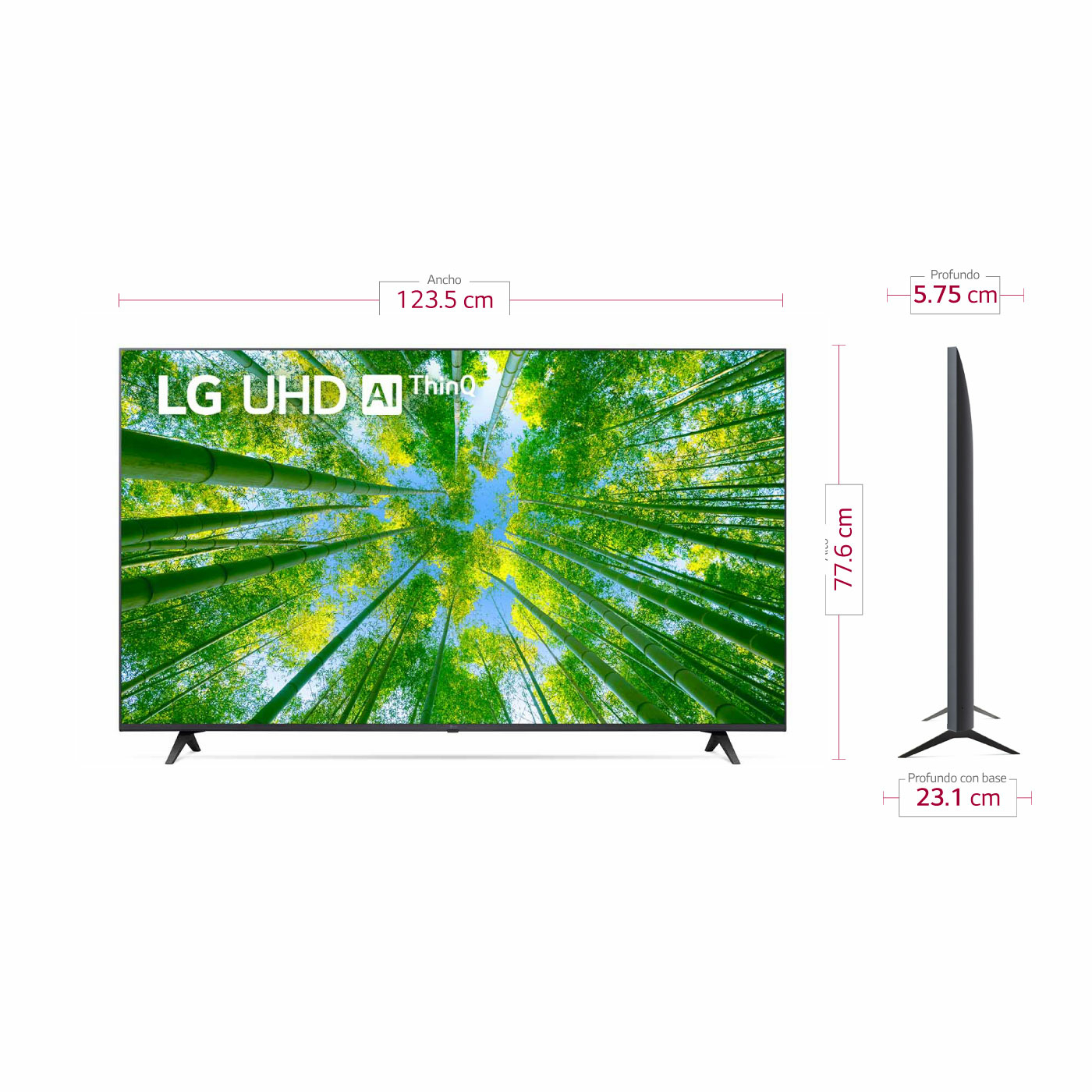 TV LG 55 Pulgadas 139 cm 55UQ8050PSB 4K-UHD LED Smart TV