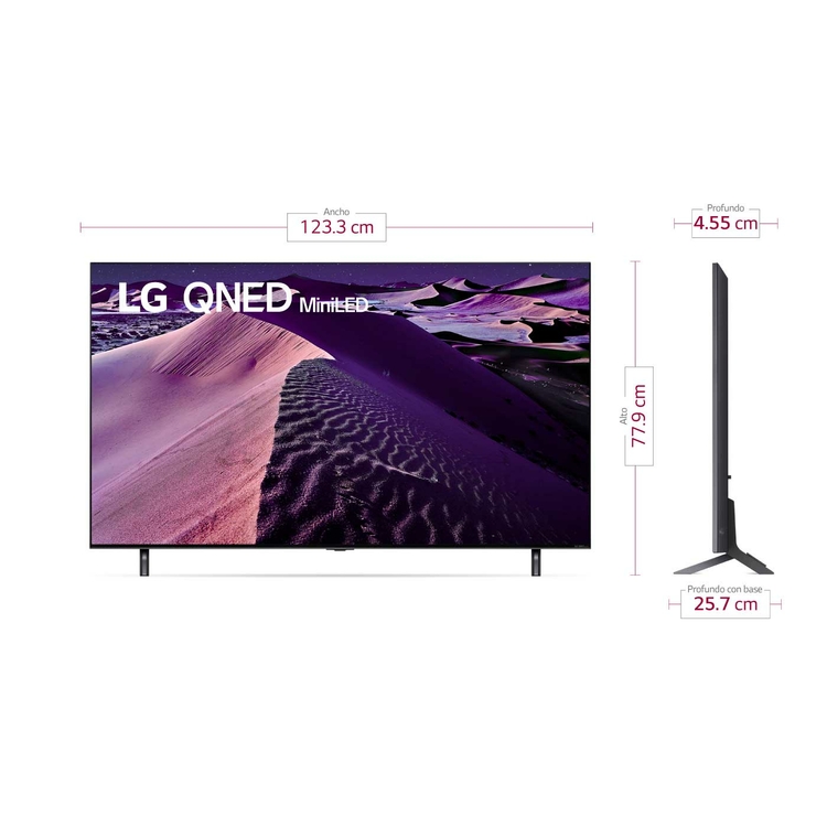 TV LG 55" Pulgadas 139 cm 55QNED85SQA 4K-UHD MINI LED Smart TV