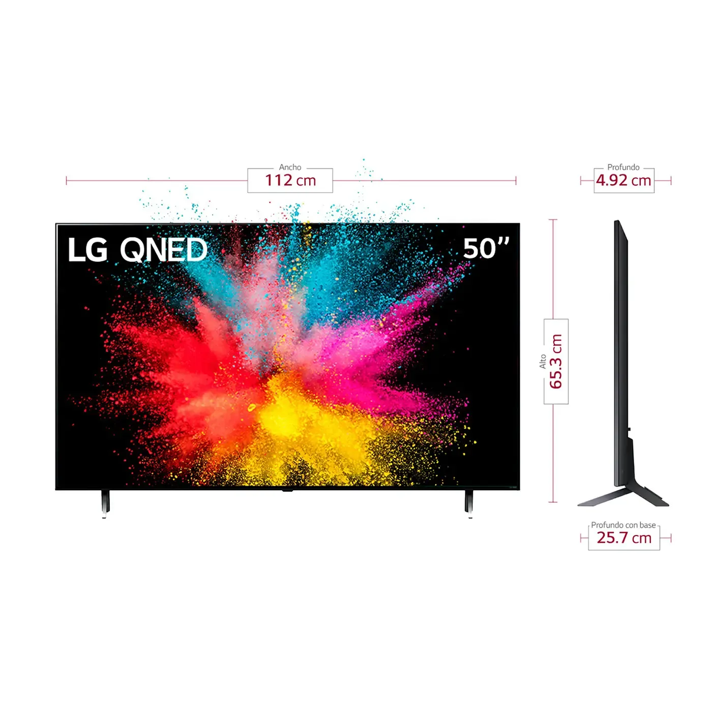 TV LG 50" Pulgadas 126 Cm 50QNED75SRA 4K-UHD QNED Smart TV