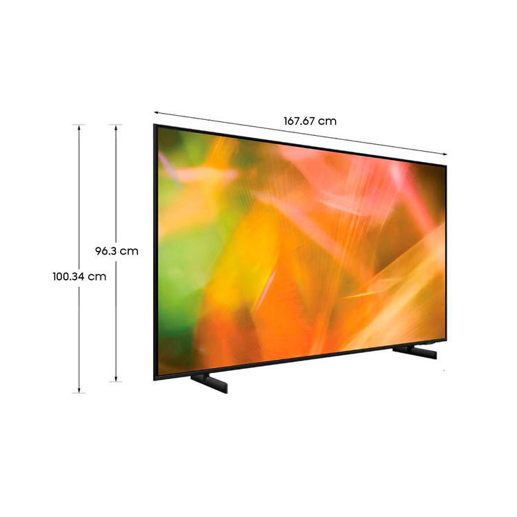 TV SAMSUNG 75" Pulgadas 190.5 cm 75AU8000 4K-UHD LED Smart TV