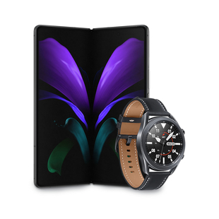 Celular SAMSUNG Galaxy Z FOLD 2 Negro + Reloj Samsung Watch 3 Negro