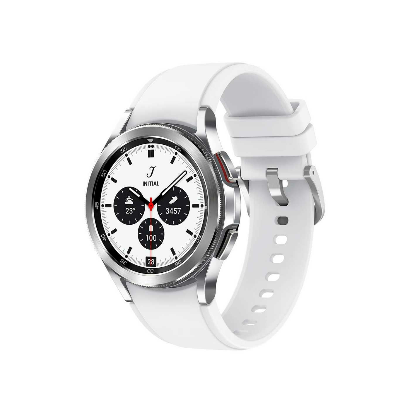 Reloj SAMSUNG Galaxy Watch 4 Classic de 42 mm Plateado + Audífonos Bluetooth A08T